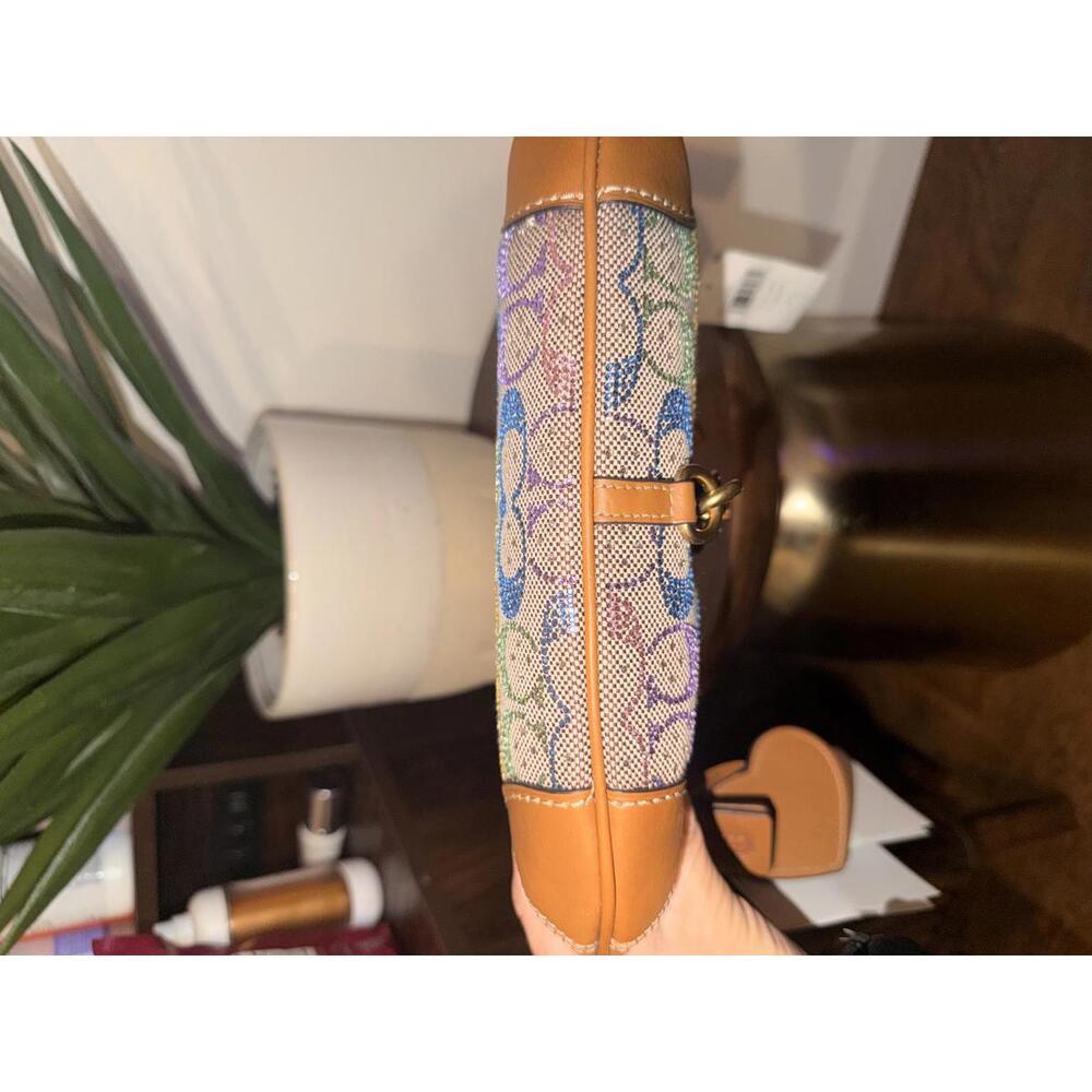 Coach rainbow crystal Hampton in signature jacquard - Picture 6 of 9